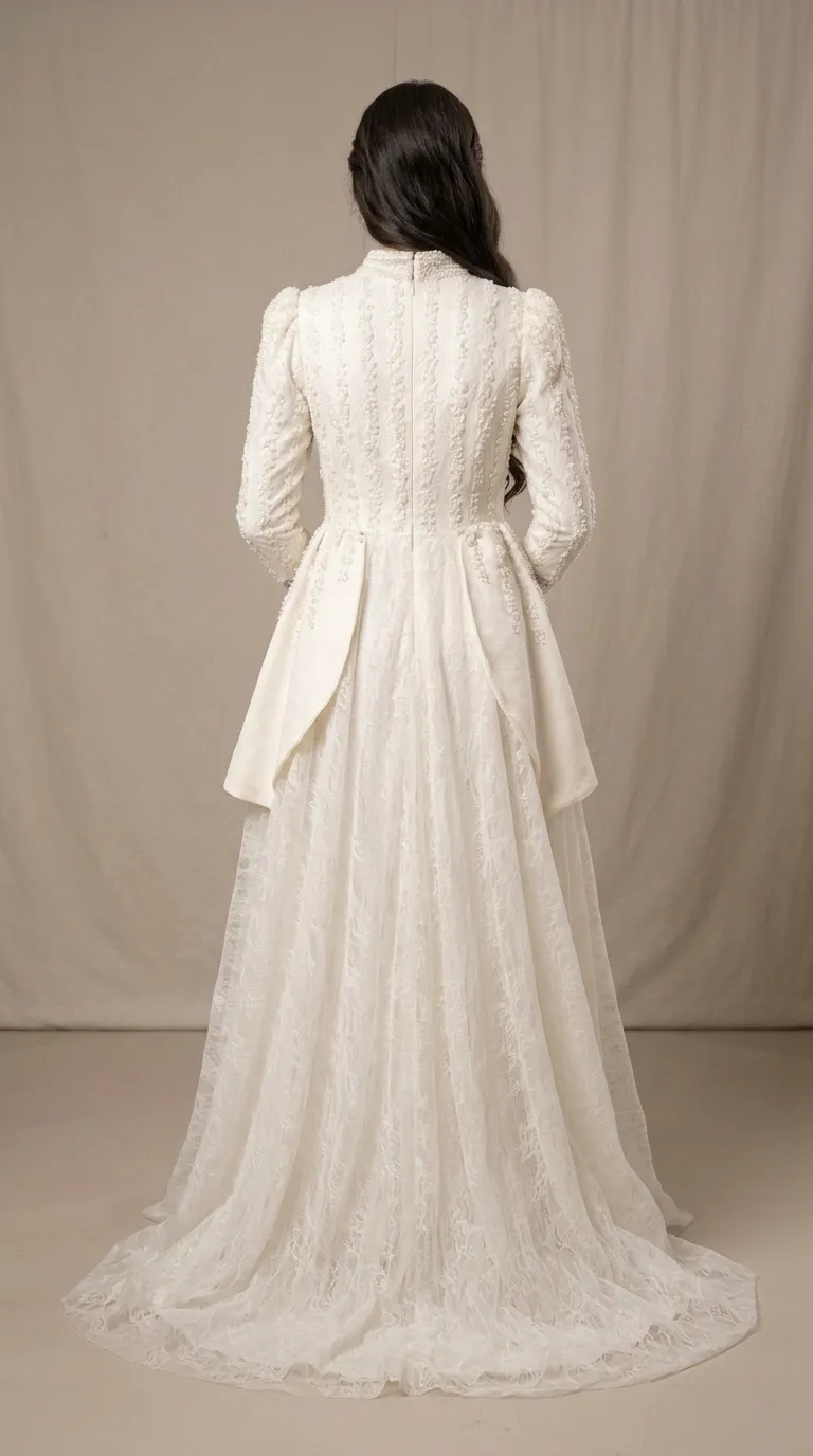 Modest vintage princess style wedding dress'