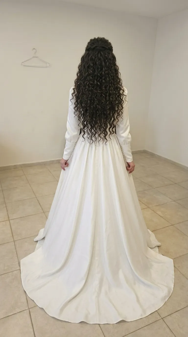 Gorgeous classic seamless wedding dress